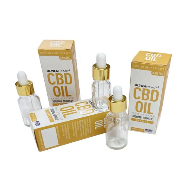 CBD Oil Packaging with Spot UV