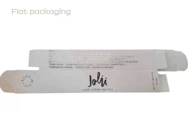 Flat Packaging Custom Printed Lip Gloss Box