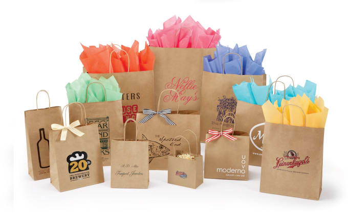 Middletown custom paper bags with logo