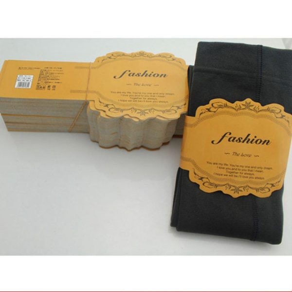 Custom Brand Sock Packaging Sleeve Recyclable Coated Paper Wholesale