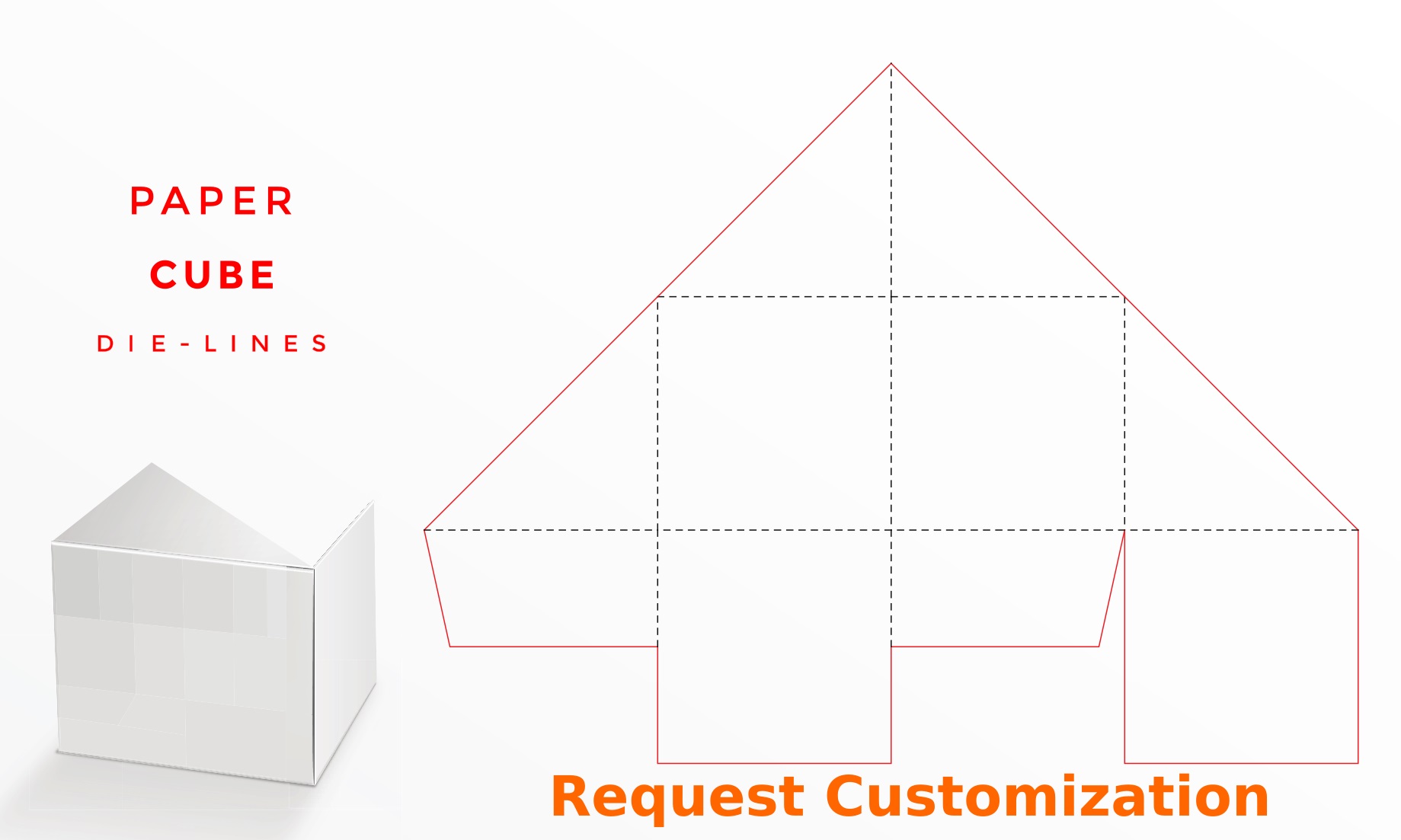 Paper Cube Box Dieline Limcy Packaging