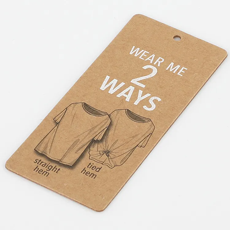 Custom Clothing Label and Hang Tags - Matt Varnish, Color Art Paper - Image 3