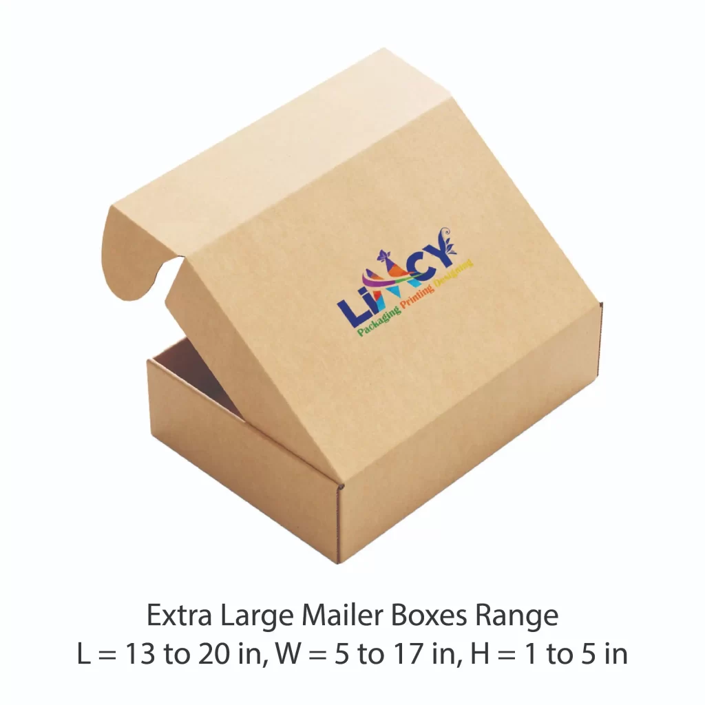 A extra large Size Mailer box featuring the logo of Limcy prominently displayed on the front.