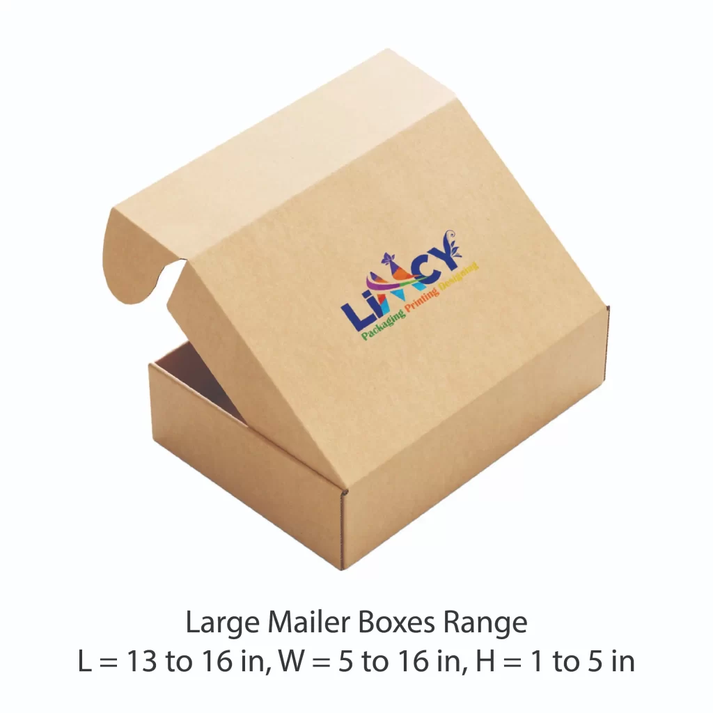  A large Size Mailer box featuring the logo of Limcy prominently displayed on the front.