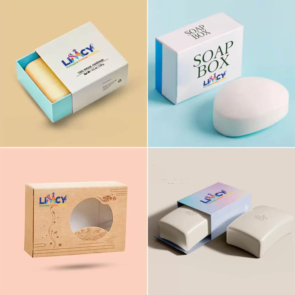 Creative soap box design collection featuring custom, kraft, and sliding packaging styles.