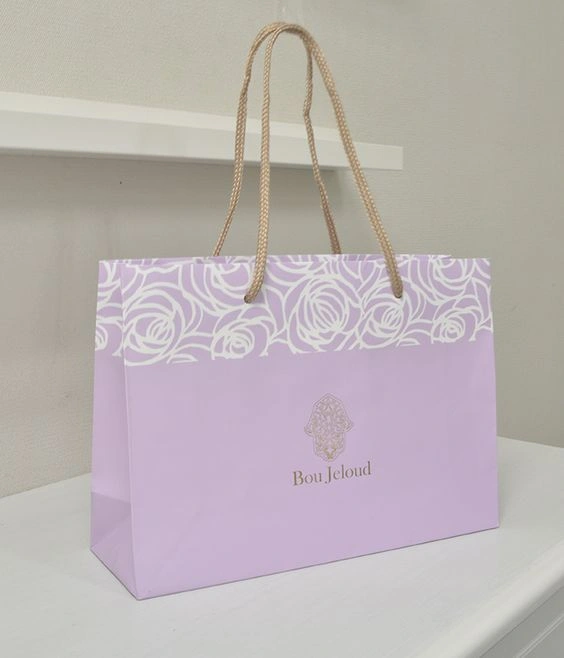 Custom Printed Horizontal Paper Bag with String