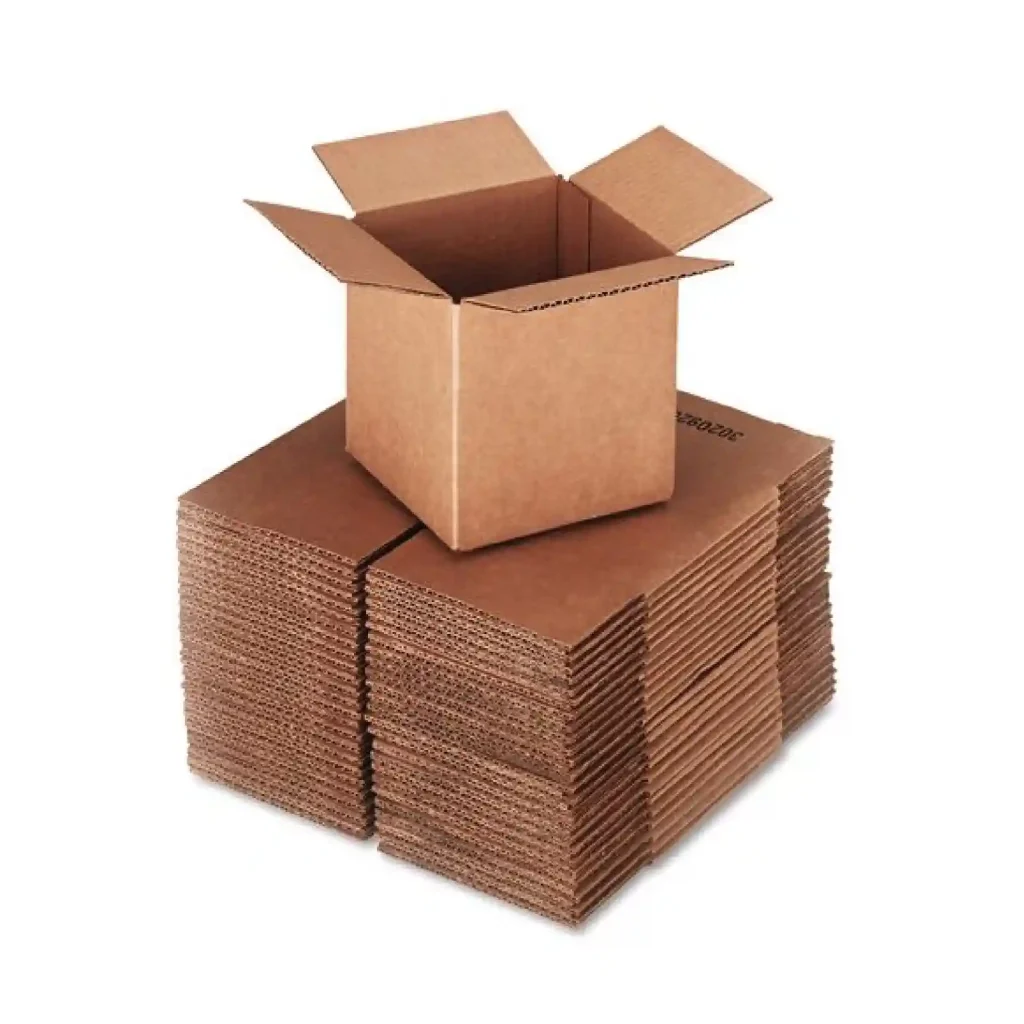regular slotted cartons RSC boxes showing corrugated shipping box structure.