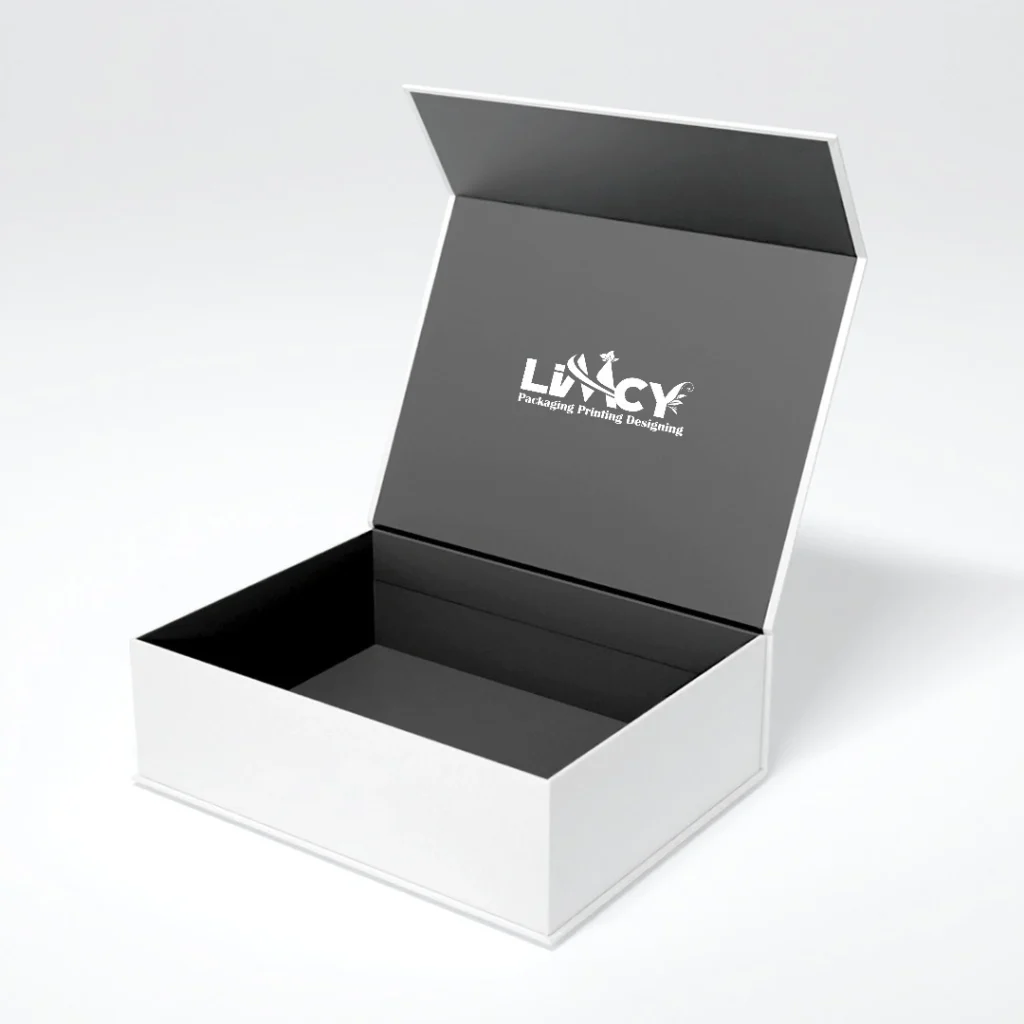 Luxury magnetic closure gift box by Limcy for premium ecommerce packaging.