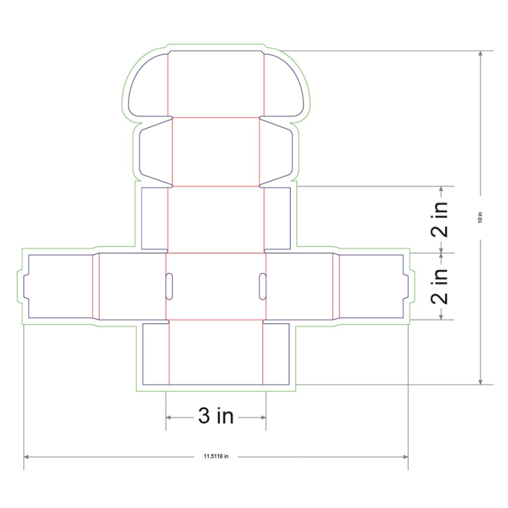 3x2x2 in Mailer Box Template