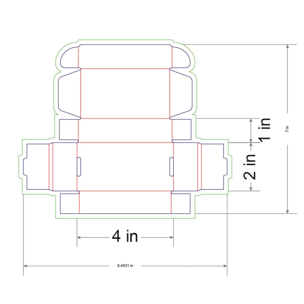4x2x1 in Mailer Box Template