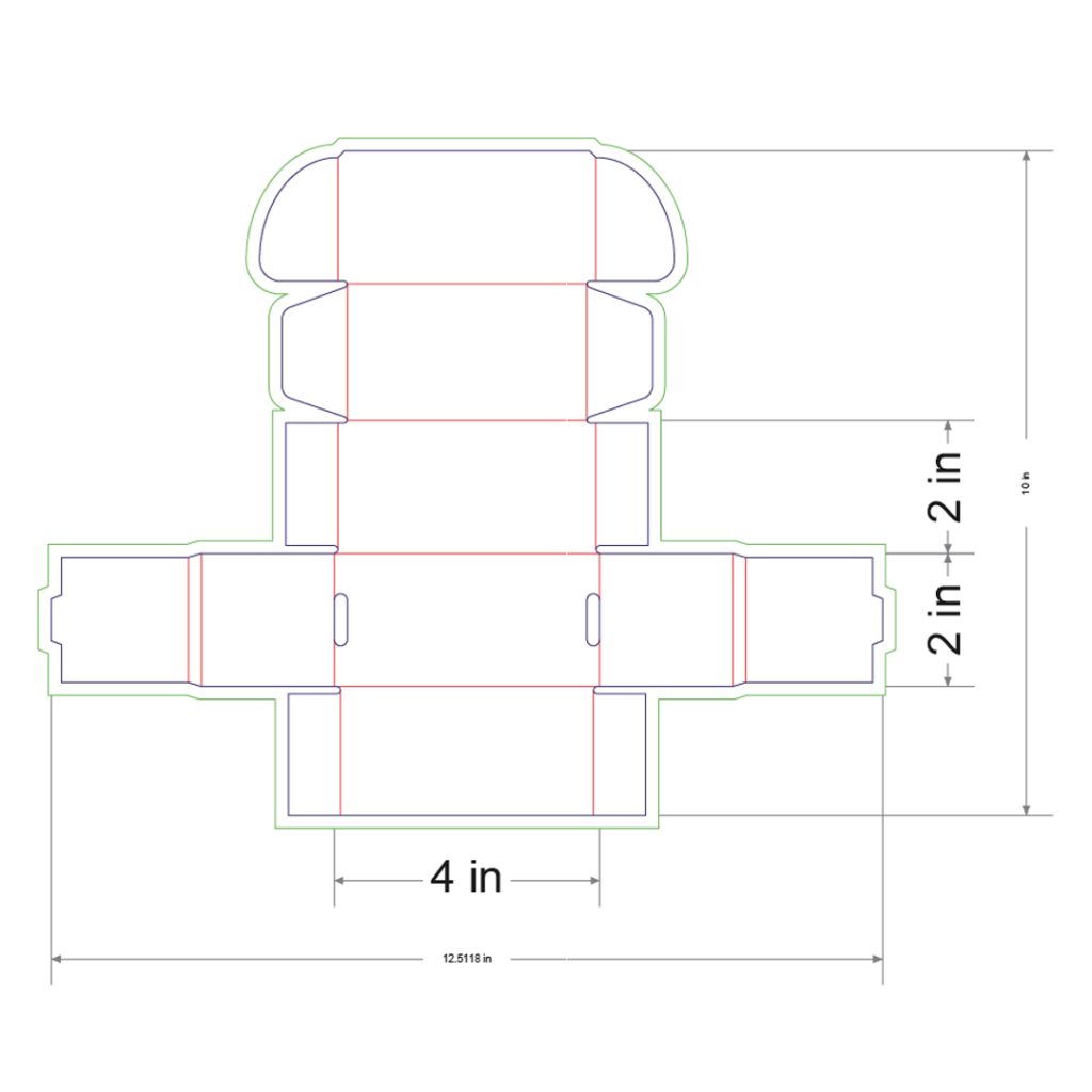 4x2x2 in Mailer Box Template
