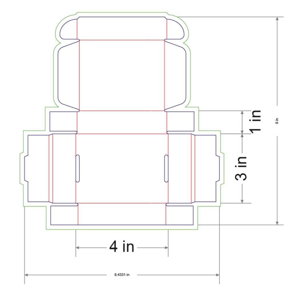 4x3x1 in Mailer Box Template