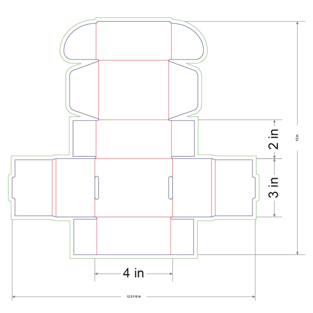 4x3x2 in Mailer Box Template