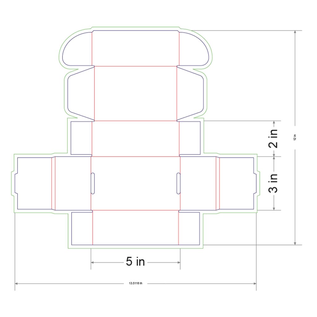 5x3x2 in Mailer Box Template