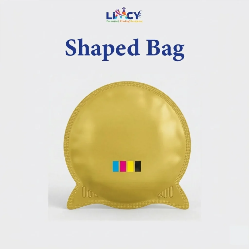 Custom Shaped Packaging Bag for Creative Product and Liquid Packaging.