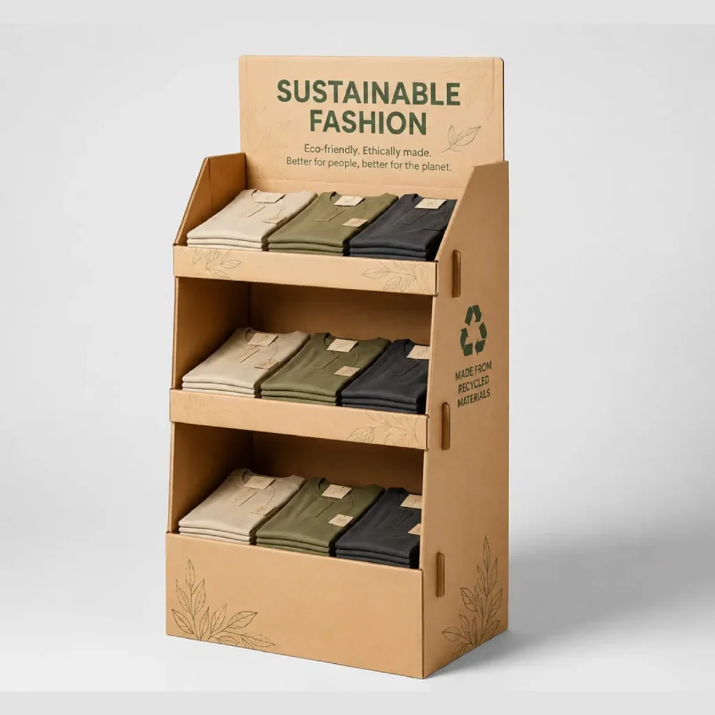 Premium clothing packaging box designed for luxury shirts and fashion apparel.