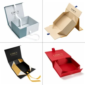 Folding Rigid Boxes with Ribbon Closure