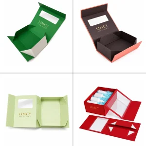 Collapsible One Piece Rigid Boxes with Window