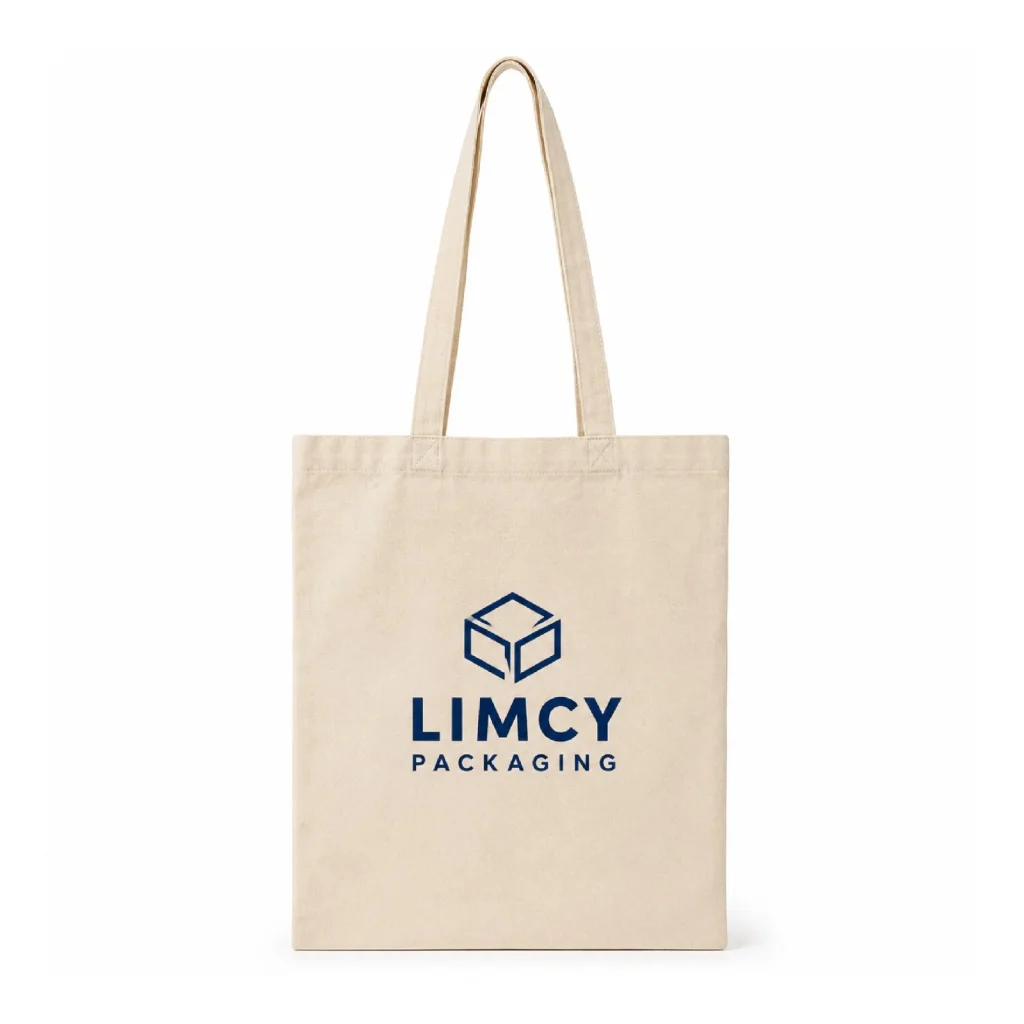 Custom wholesale canvas tote bag for retail shopping, branding, and reusable apparel packaging.