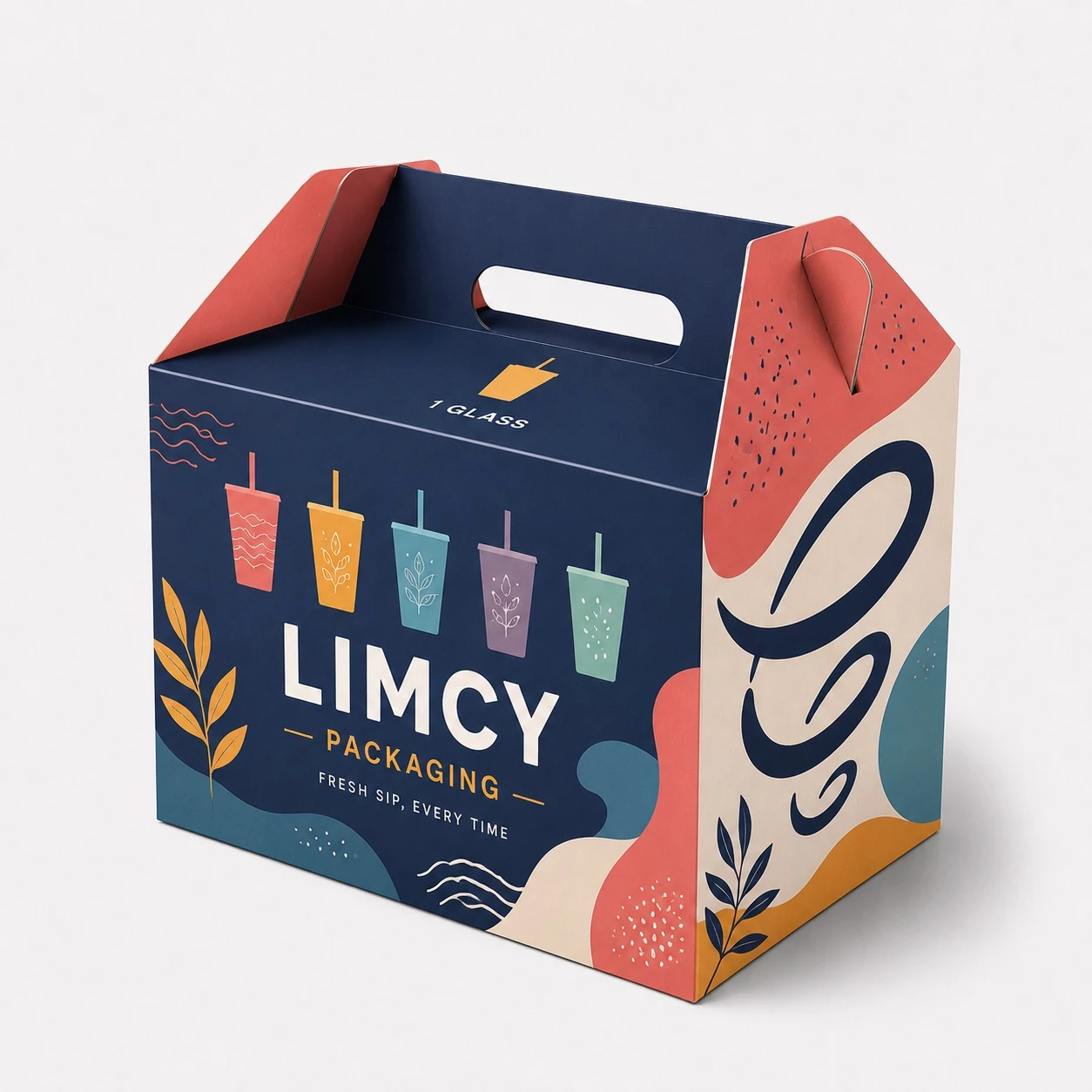 Custom Corrugated Takeout Boxes with Handle - Image 10