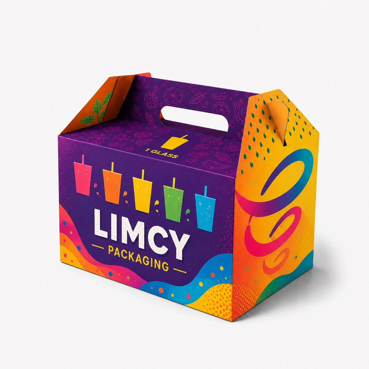 Custom Corrugated Takeout Boxes with Handle - Image 9