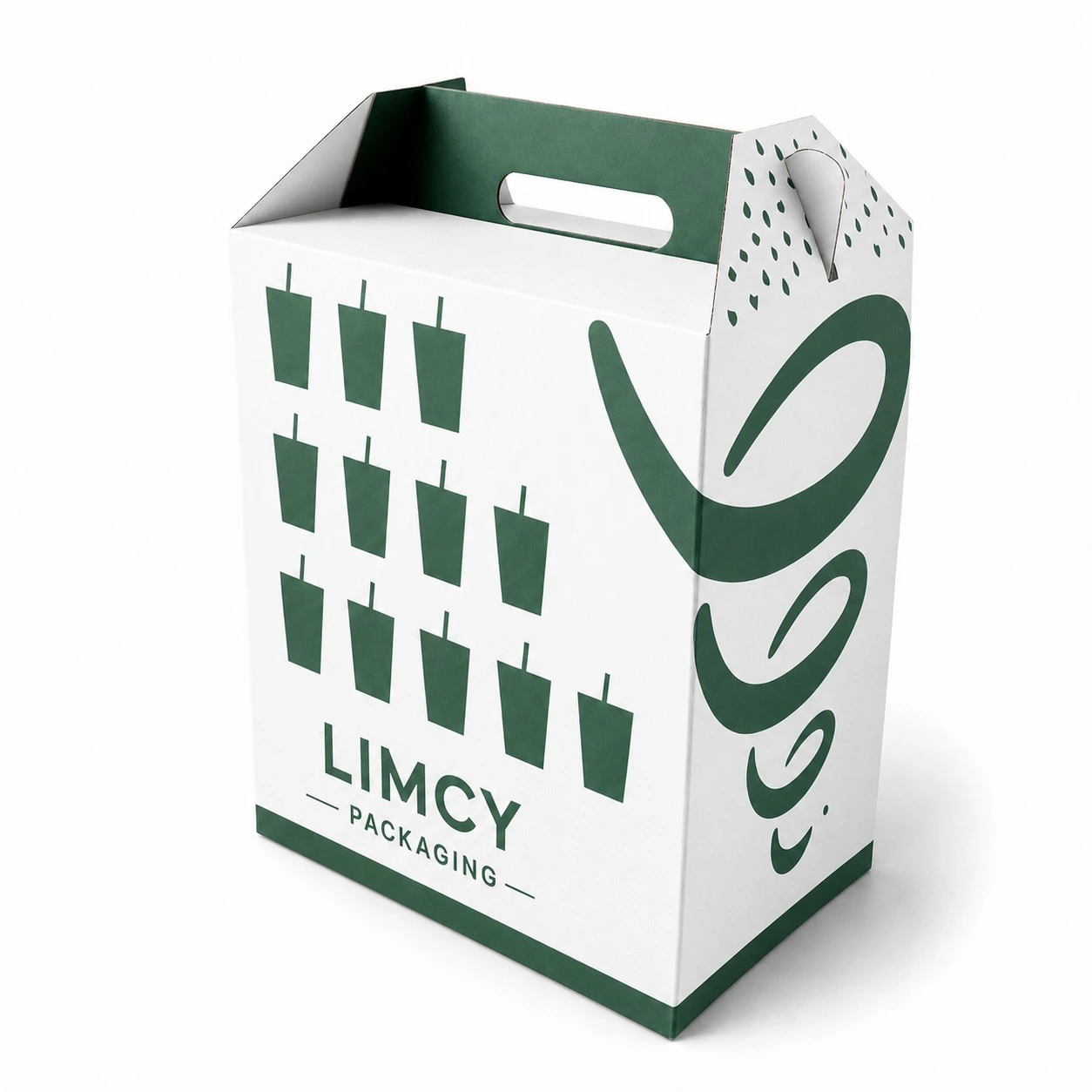 Custom Corrugated Takeout Boxes with Handle - Image 5