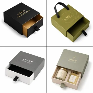 Custom Tray and Sleeve Rigid Boxes with Pull Ribbon