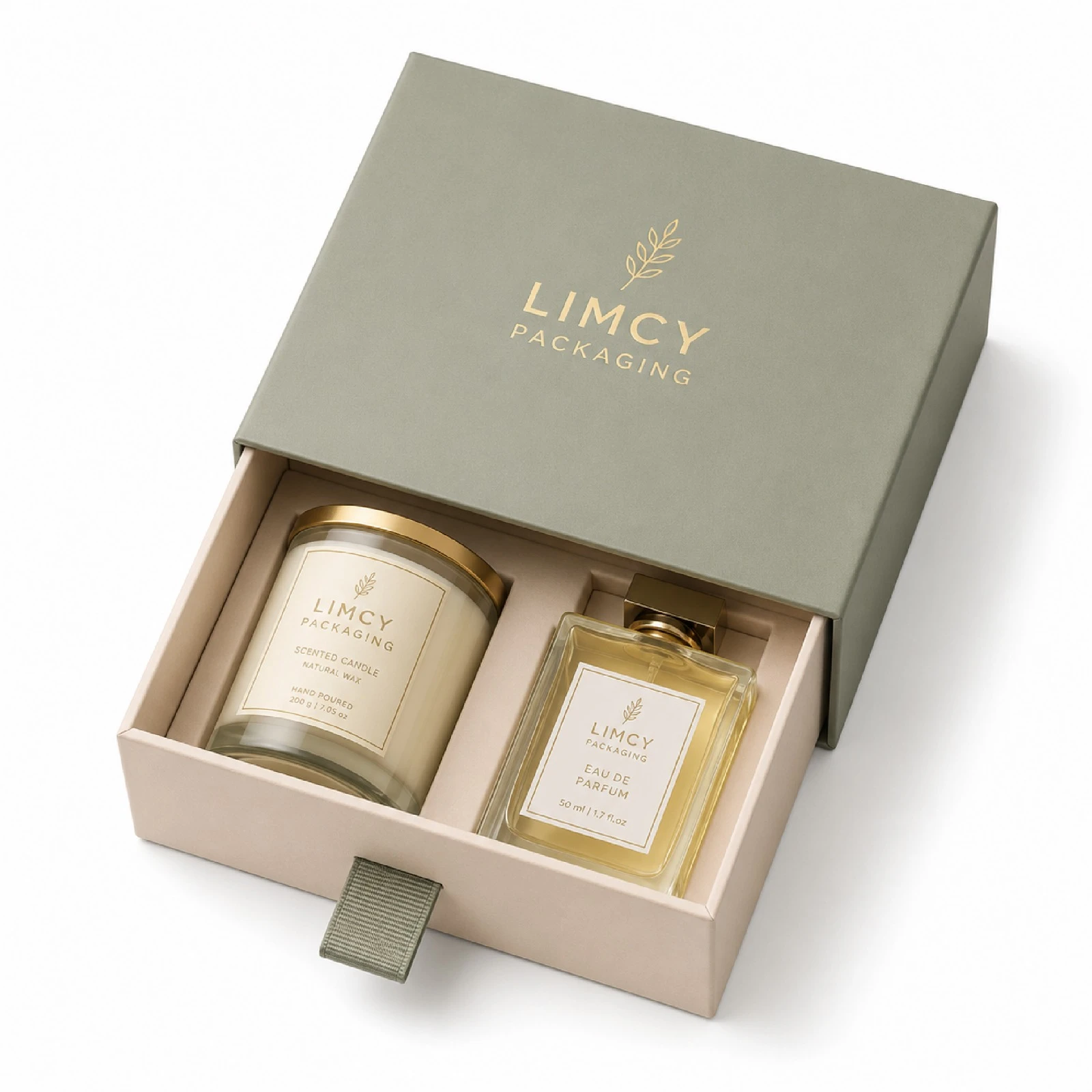 Custom Tray and Sleeve Rigid Boxes with Pull Ribbon - Image 2