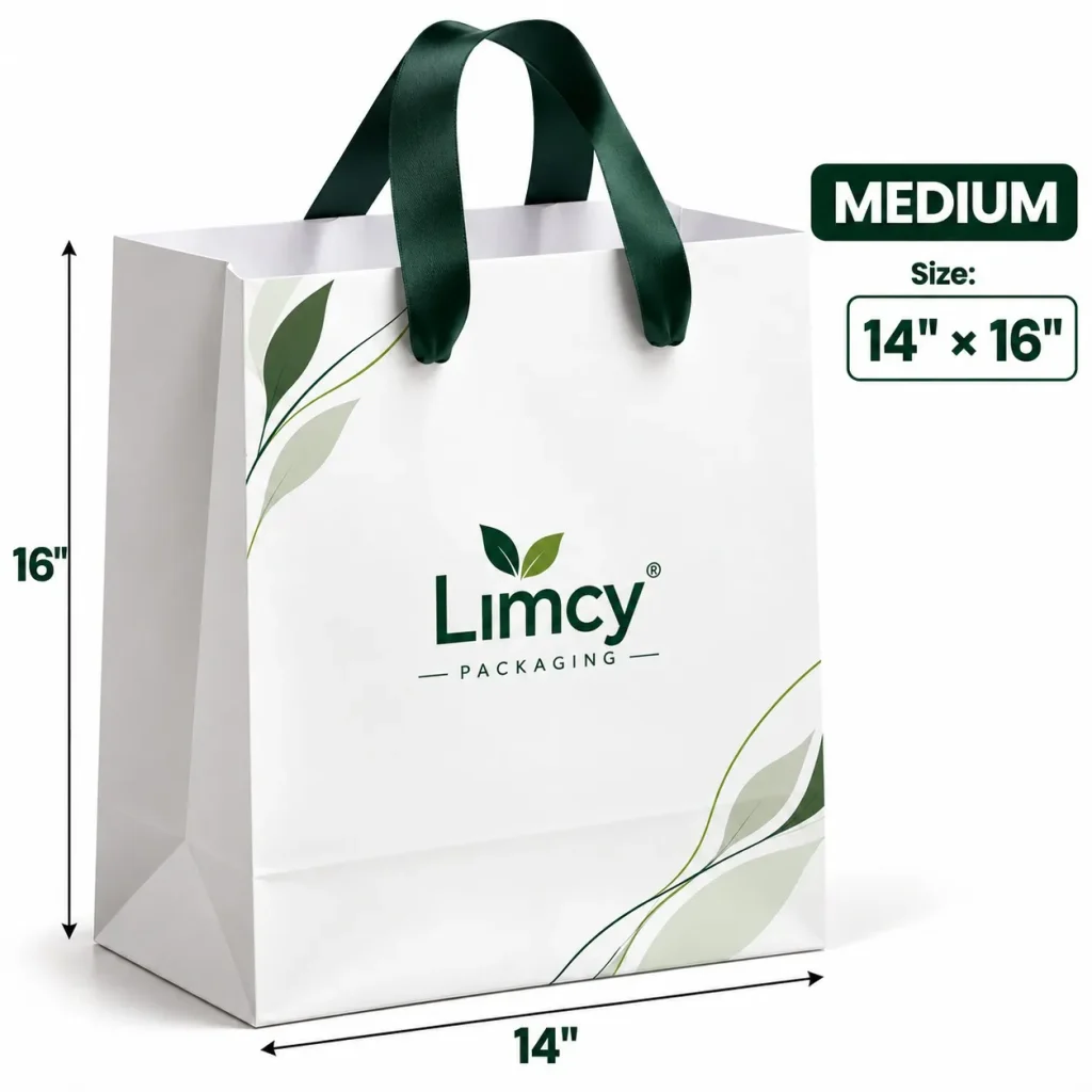 Medium custom printed bag, 14 x 16 inches, ideal for corporate gifts